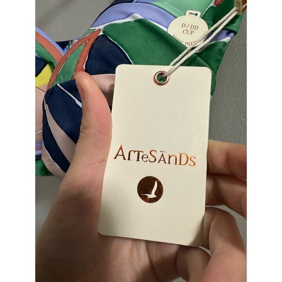 🔴Artesands‎ L'Avana Multi Botticelli Bandeau Bikini Top size US 14 - Picture 4 of 6